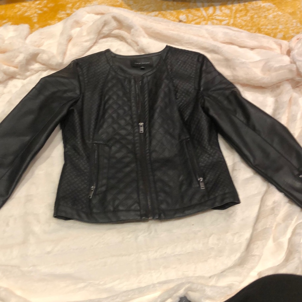 Very Cute Faux Leather Motor Cycle Style Jacket